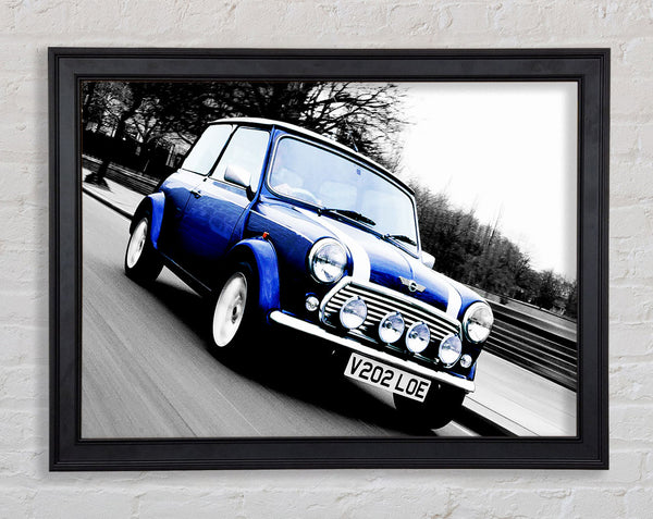Mini Cooper Retro Blau