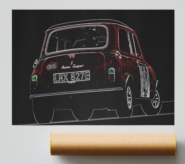 Mini Cooper Rear Poster