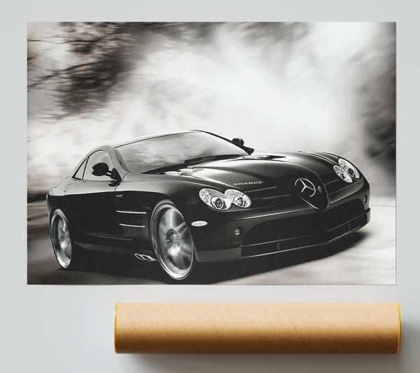 Mercedes Maclaren Black And White Poster