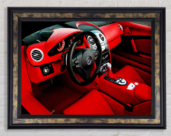 Mercedes Interior Framed Print