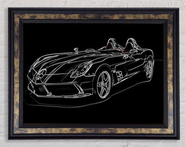 Mercedes Concept Psychedelic Framed Print