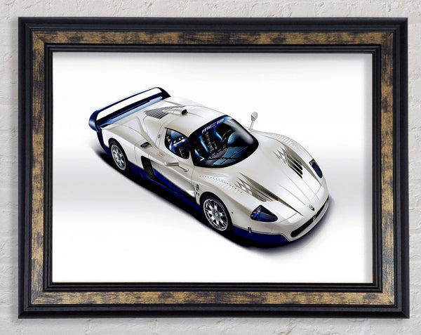 Maserati Racing Machine Framed Print