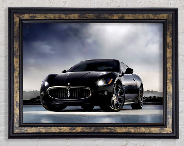 Maserati Black Beauty Framed Print