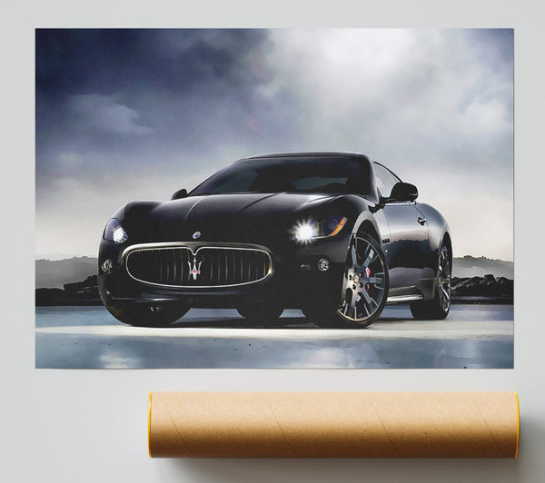 Maserati Black Beauty Print