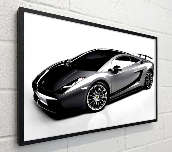 Lamborghini Side Profile Silver