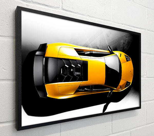Lamborghini From Above Yellow