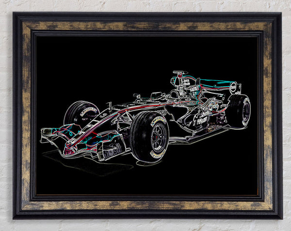 Formula One Side Profile 2 Framed Print