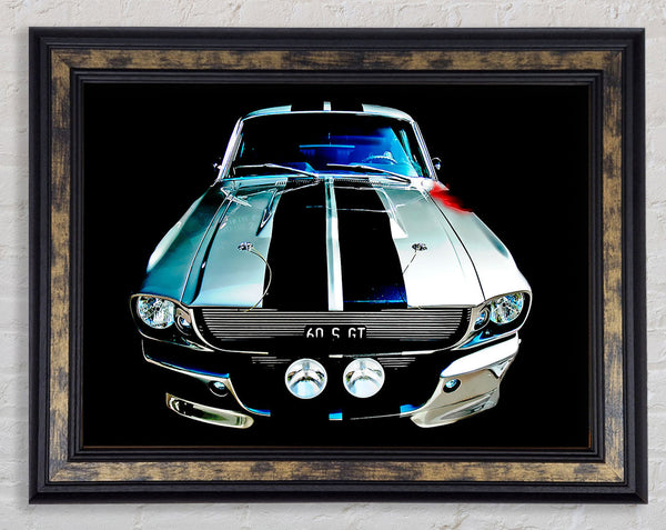 Ford Mustang Shelby Gt Front Framed Print