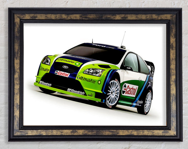 Ford Focus Rally Car Framed Print