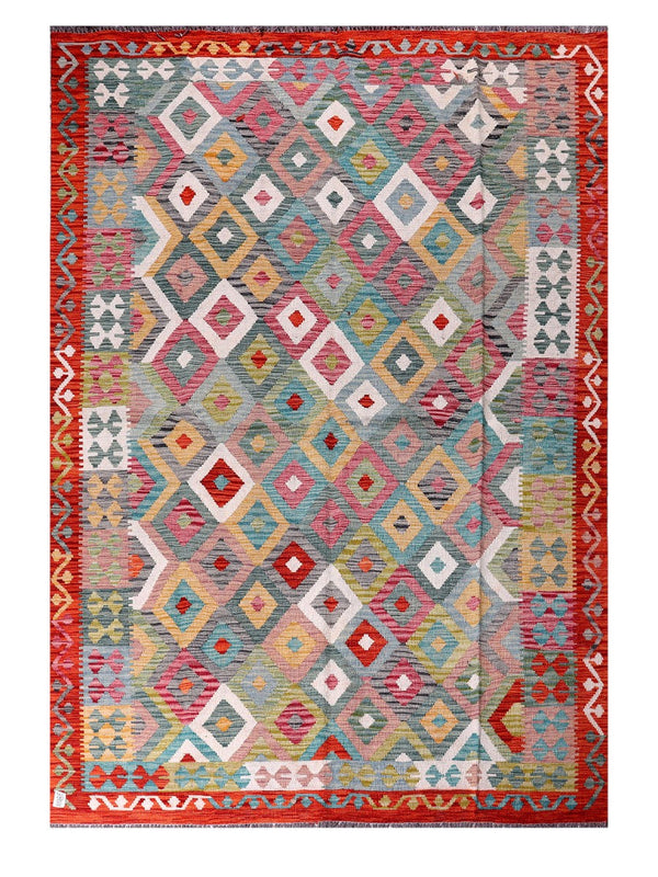 Maimana Afghanistan Kilim Rug - 289 x199 cm