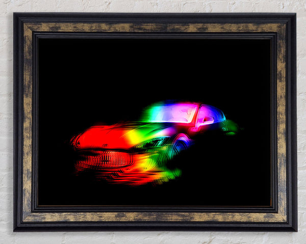 Maserati Rainbow Framed Print
