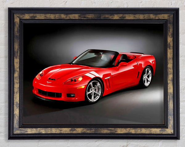 Dodge Viper Red Framed Print