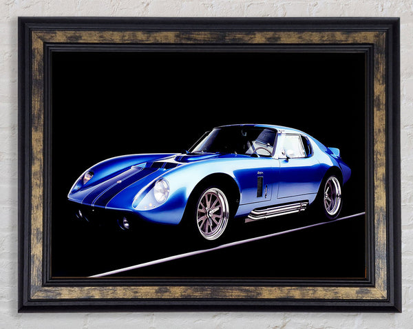 Dodge Viper Electric Blue Framed Print