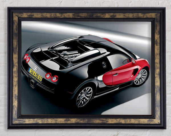 Bugatti Veyron Side Profile Framed Print