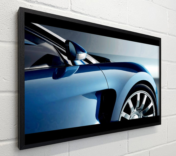 Bugatti Veyron Side Profile Blue