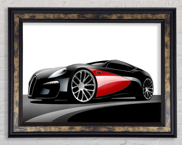 Bugatti Veyron Mean Machine Framed Print