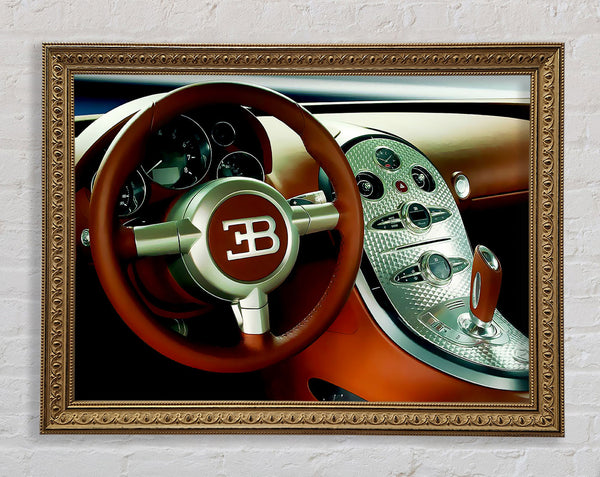 Bugatti Veyron Interior Framed Print