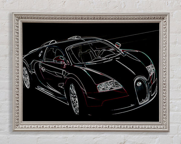 Bugatti Veyron Front Framed Print
