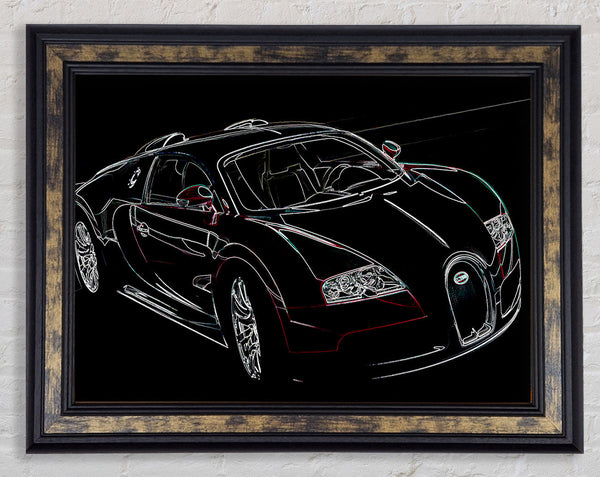 Bugatti Veyron Front Framed Print