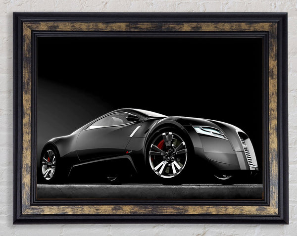 Bugatti Concept Black Framed Print