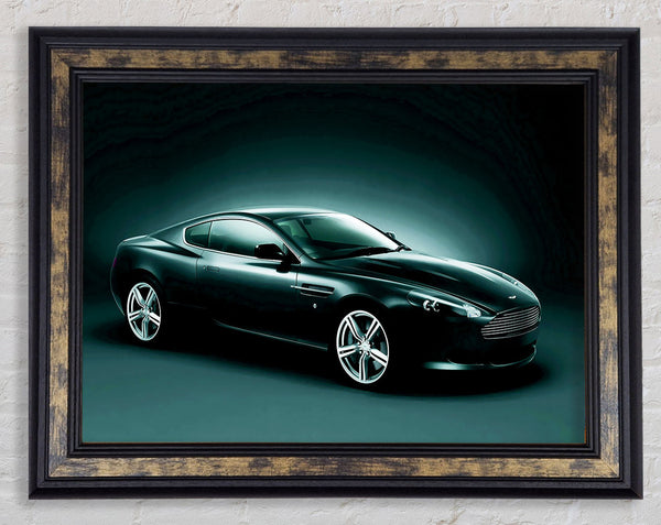 Aston Martin Vantage Side Profile Framed Print