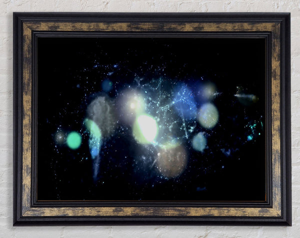 Space Orbs Framed Print