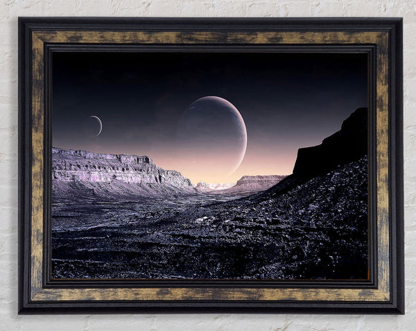 Planes On Sky Fantasy Framed Print