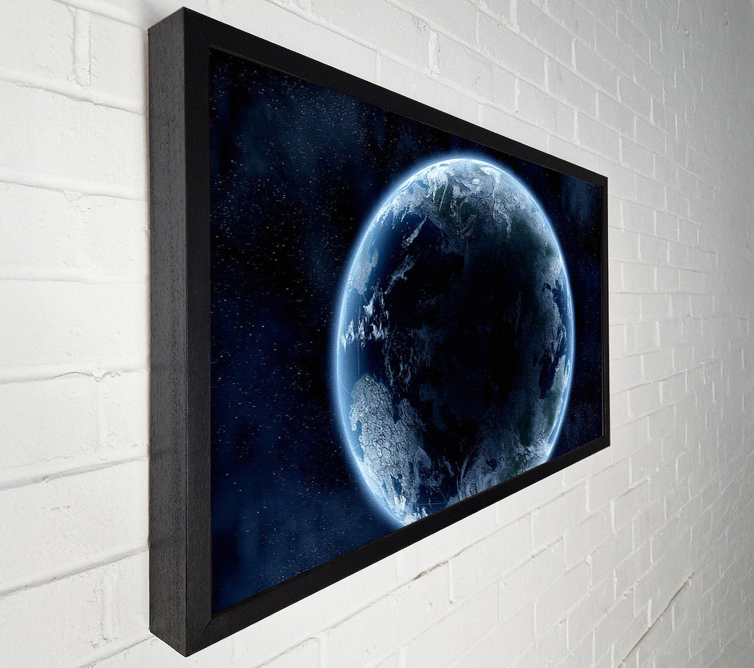  A Canvas Print of Planet Universe Blue Canvas Wall Art