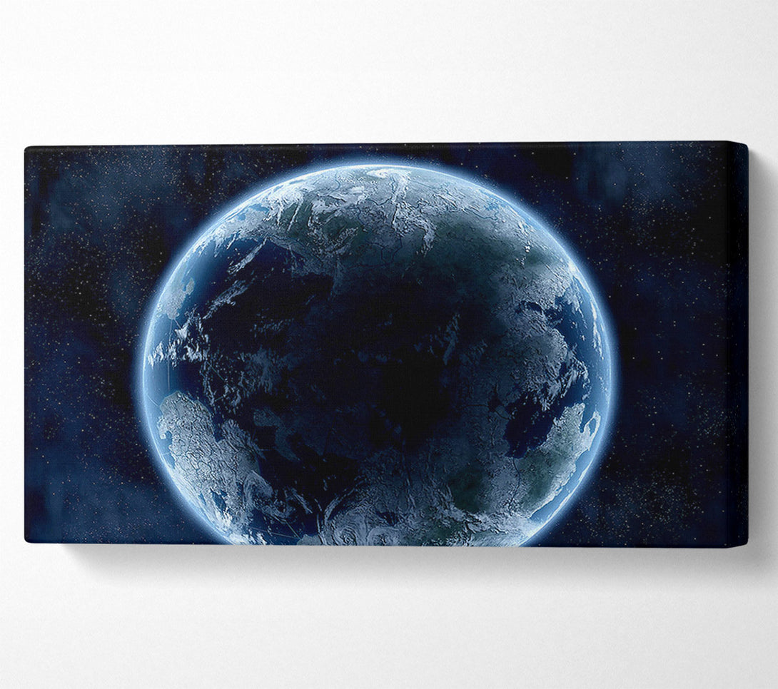  A Canvas Print of Planet Universe Blue Canvas Wall Art