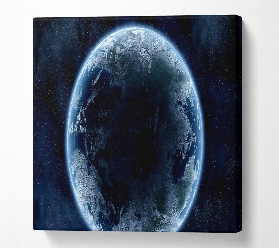  A Canvas Print of Planet Universe Blue Canvas Wall Art