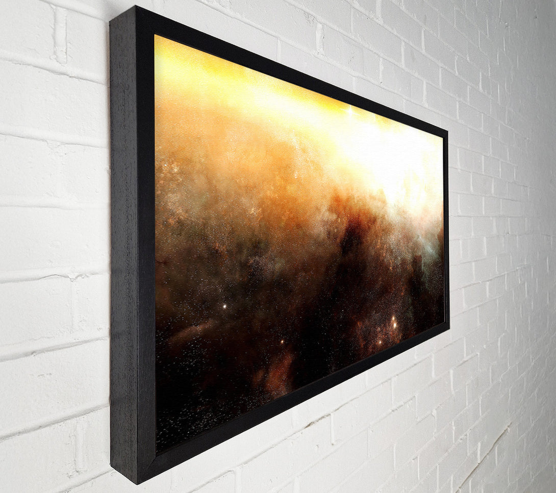  A Canvas Print of Golden Nebula Canvas Art