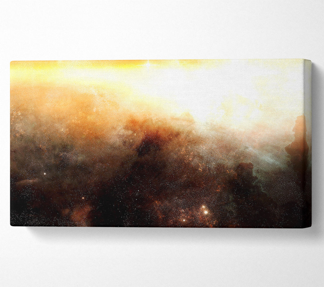 A Canvas Print of Golden Nebula Canvas Art