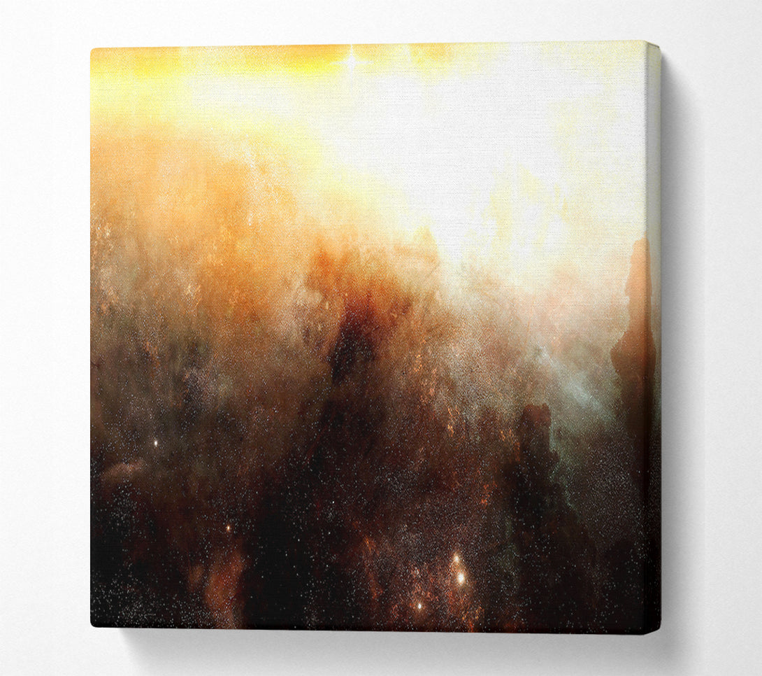  A Canvas Print of Golden Nebula Canvas Art