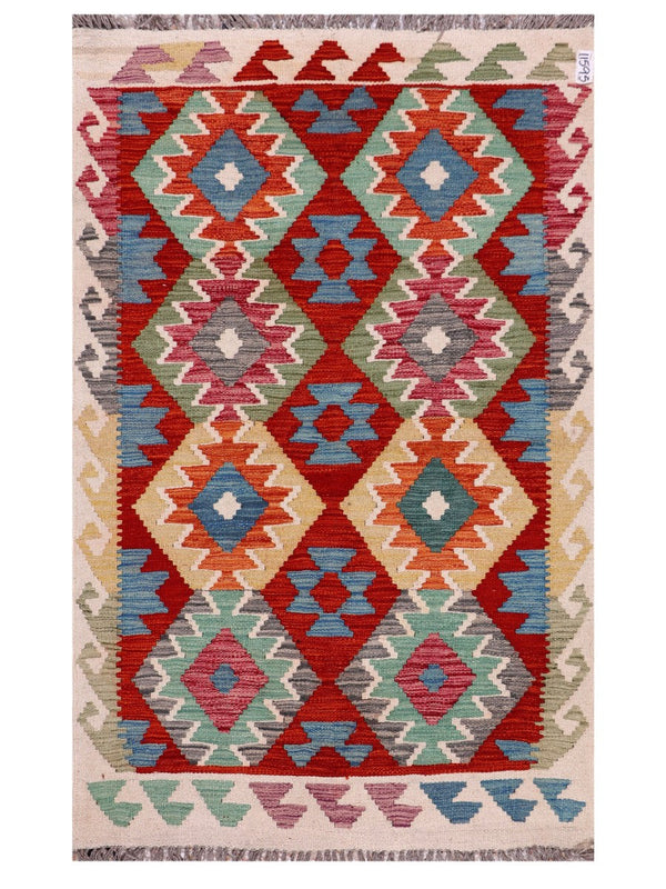 Maimana Afghanistan Kilim Rug - 157 x103 cm