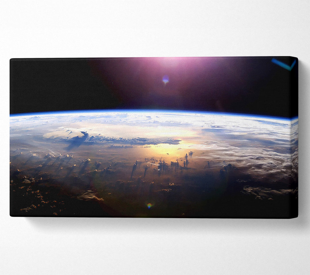  A Canvas Print of Pacific Ocean From Space Canvas Print
