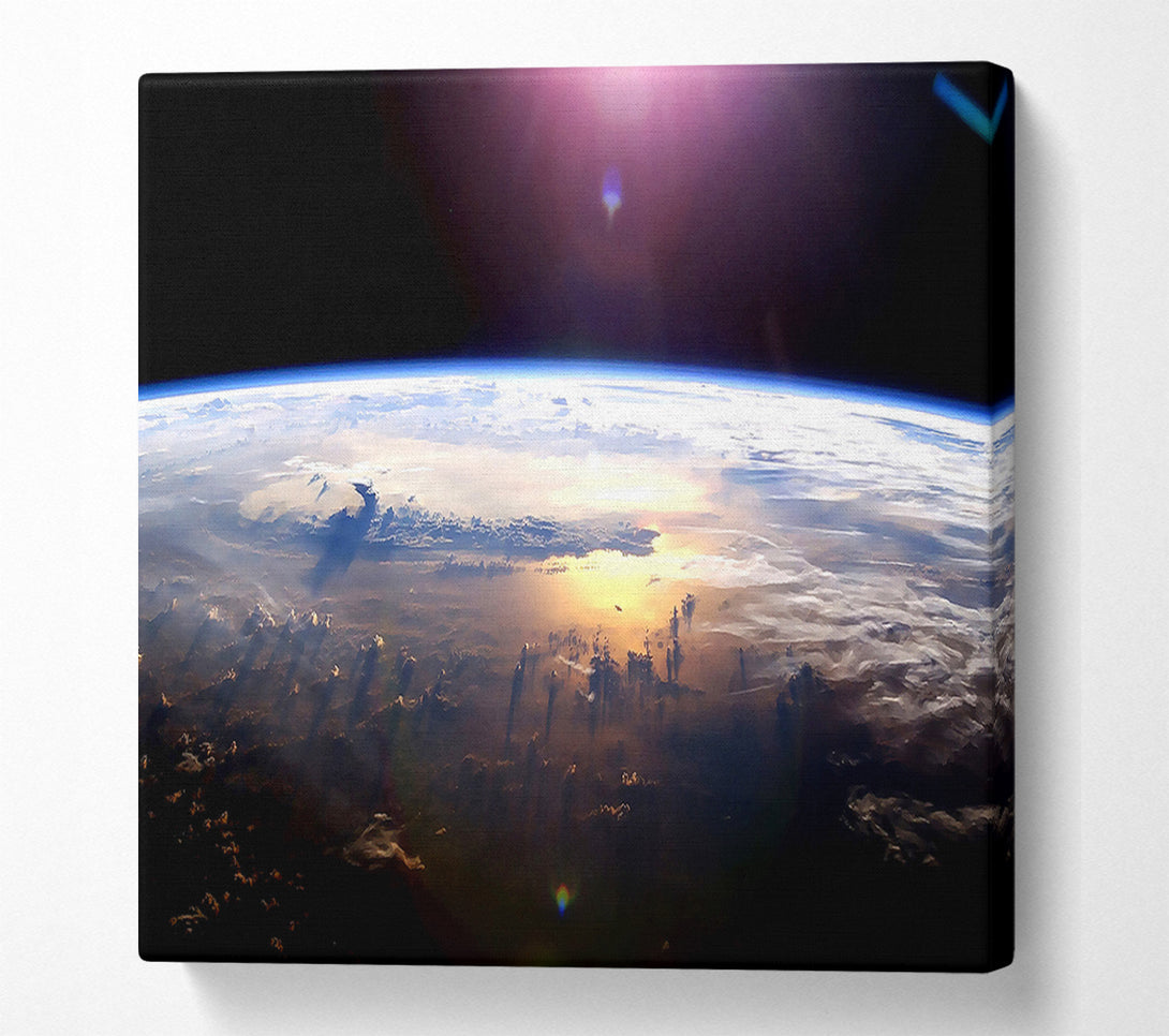 A Canvas Print of Pacific Ocean From Space Canvas Print