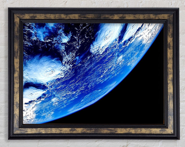 Earth From Space Close Up Framed Print
