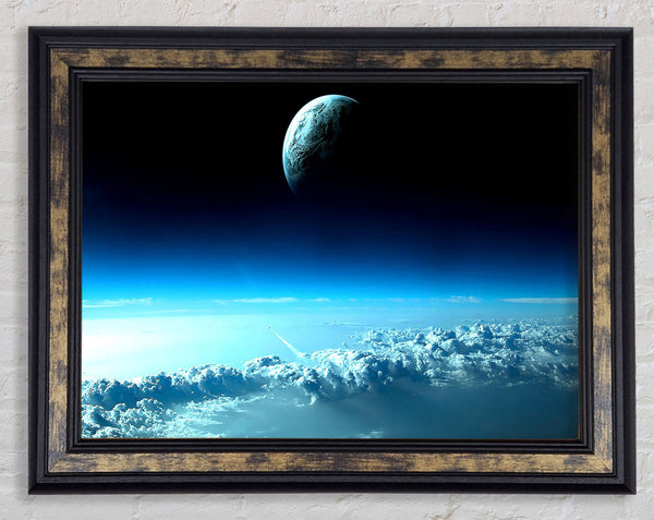 Beautiful Space View Framed Print