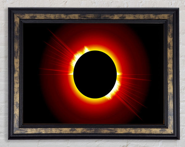 Stunning Fire Sun Eclipse Framed Print
