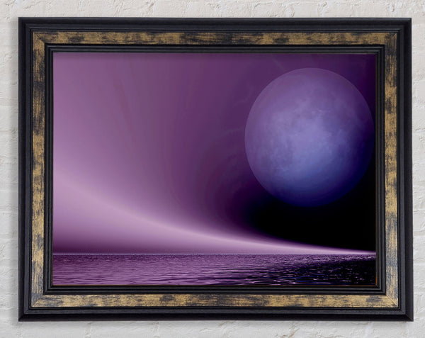 Lavender Moon Framed Print