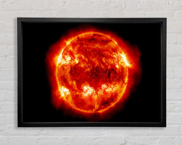 Rote Sonne Feuer Glühen