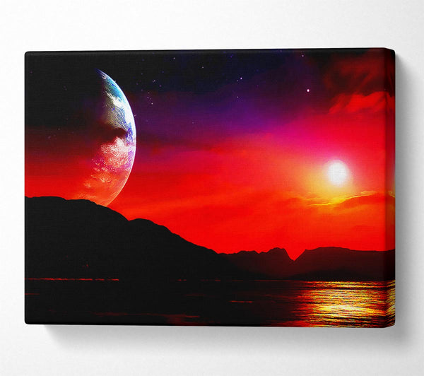  A Canvas Print of Aliens Planet Canvas Wall Art