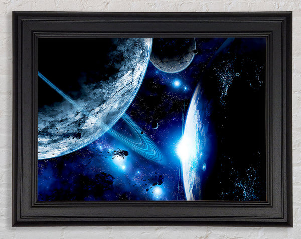 Blaue Galaxiestrahlen