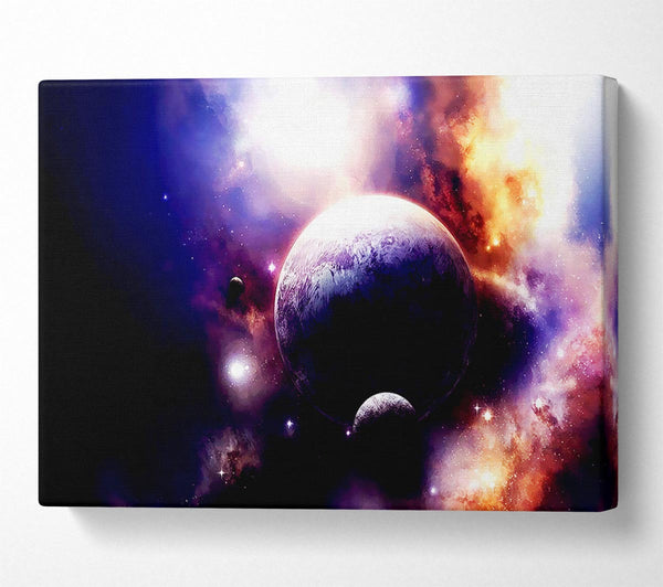 A Canvas Print of Stunning Planets Canvas Print