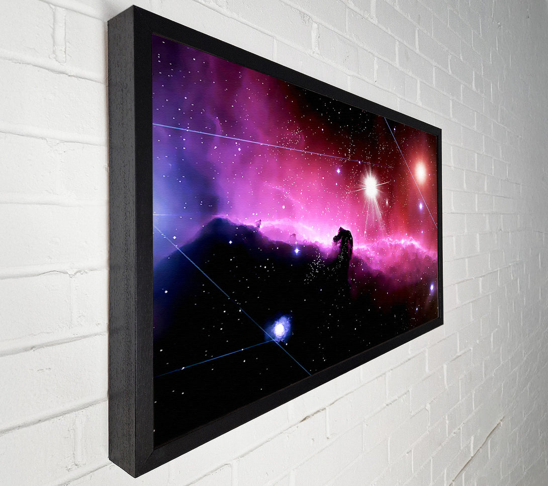  A Canvas Print of Horsehead Nebula With Shooting Stars Canvas Art