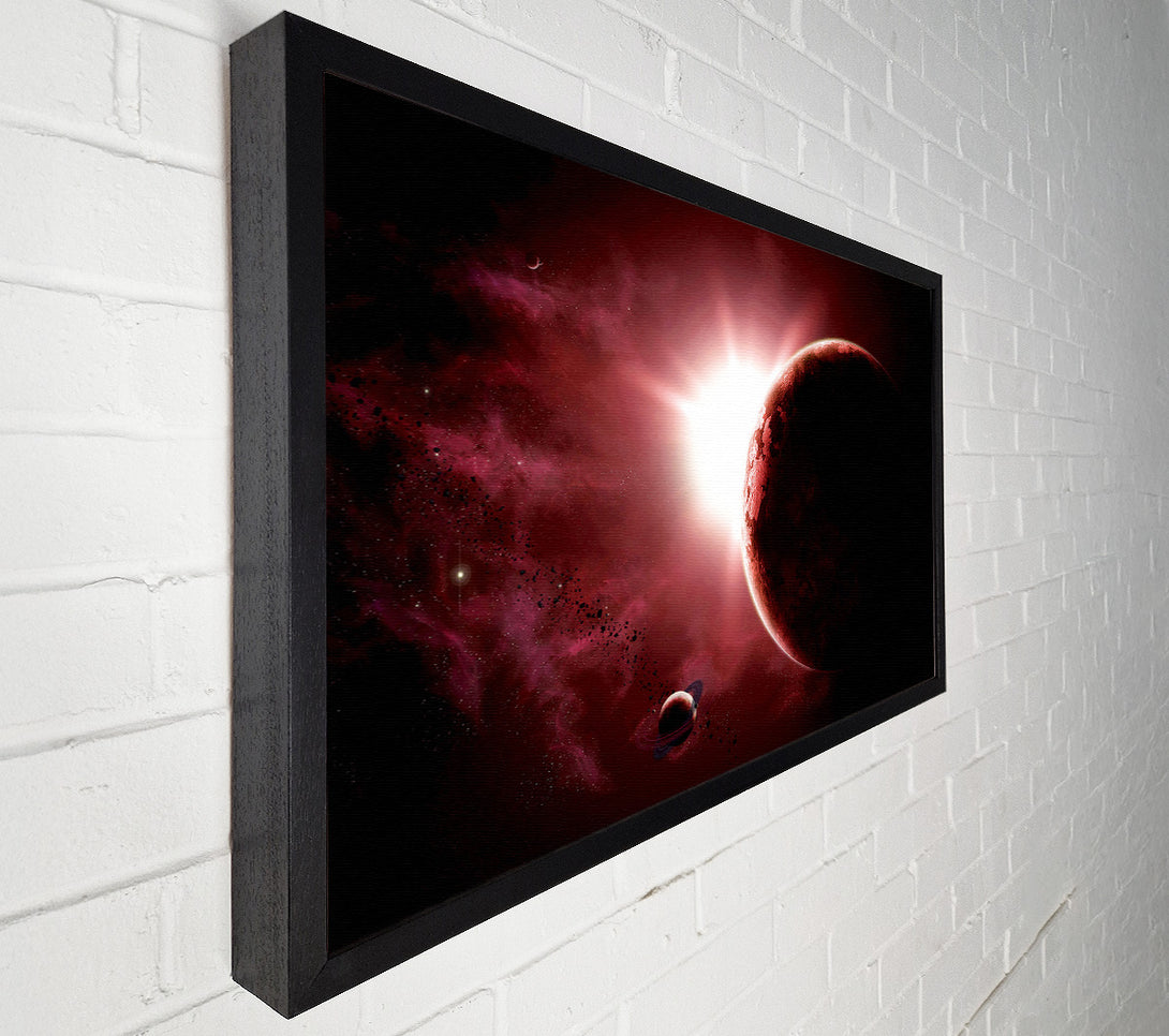  A Canvas Print of Eclipse Of The Red Planet Canvas Art