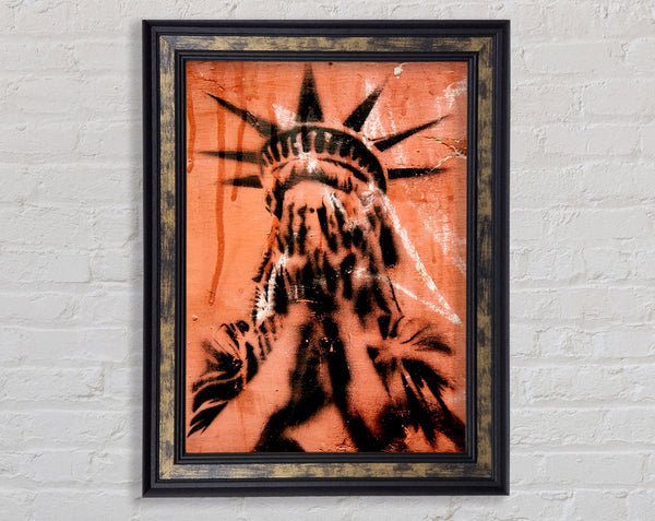 Statue Of Liberty Cry Framed Print
