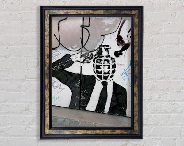 Bomb Head Framed Print