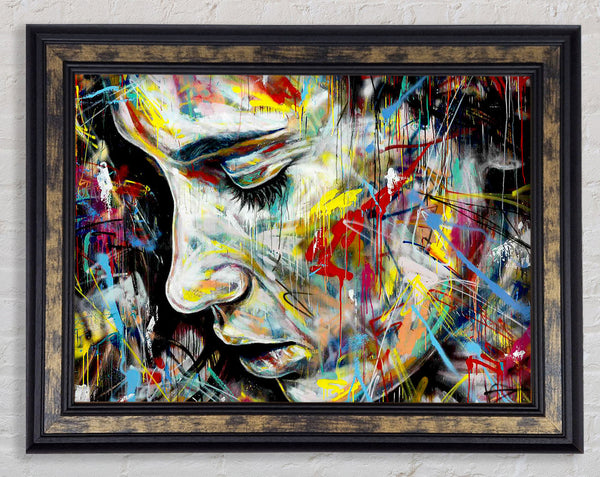 Colourful Woman Framed Print