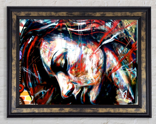 Red Woman Framed Print
